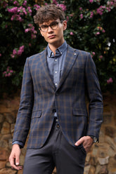Navy Blue Men Blazer